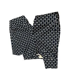 H&M Blue Geometric Design pants size 2 NWT